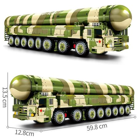SEMBO Chinese Military DF-41 Intercontinental Ballistic Nuclear Missile Building Blocks WW2 Children's DIY Toys