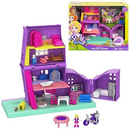 Original Polly Pocket Doll Baby Girls Toys for Girls Doll House Treasure Box Luxury Car Kid Toys Polly Pocket World