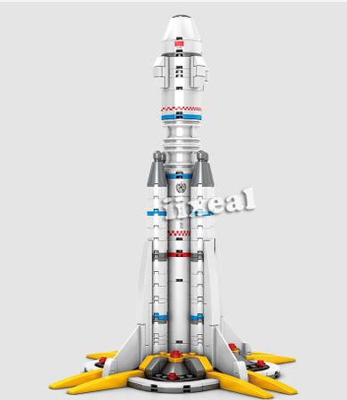 Fit Lego Space Station Saturn V Rocket Building Blocks SEMBO BLOCK City Shuttle Satellite Astronaut Figure Bricks Kids Toys