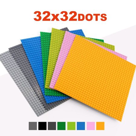 4Pcs 32*32 Dots Classic Base Plates Compatible LegoINGlys Baseplates Dimensions Building Blocks Construction Toys For Children