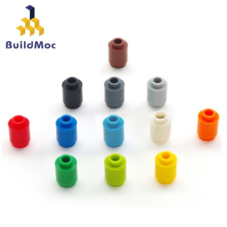 200pcs DIY Blocks Building Figures Bricks Cylinder 12Color Educational Creative Size Compatible With lego Toys for Children