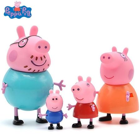 Original Peppa George Pig Friends Learning Classroom Scene Action Figures Toy Peppa Princess Figures Children Toy Gift