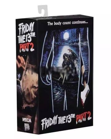 NECA Original Friday The 13TH Part2 the Body count continues Jason PVC Action Figure Model Doll 18cm