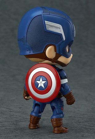 Anime Marvel Cute Kawaii Captain American 10cm Action Figure Toys