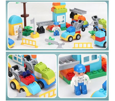 Kids robot car city theme building blocks educational assembled bricks BPlaymobilengS Toys for children