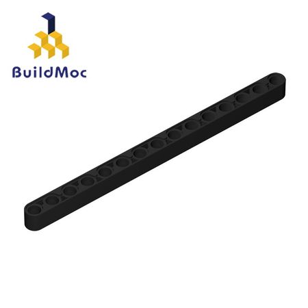 BuildMOC 64871 32278 Technic Liftarm 1 x 15 Thick For Building Blocks Parts DIY LOGO Educational Tech Parts Toys