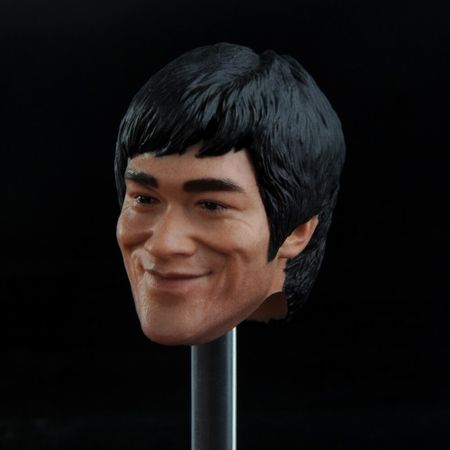 1/6 Bruce Lee Carving Head Smiling Version of Chinese Kung Fu Superstar