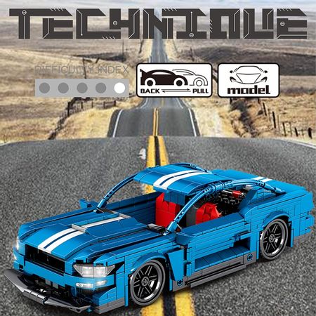 City Creator Technic Pull Back Super Racing Car Building Blocks MOC Speed Classic Racer Vehicle Model Bricks Toys For Children