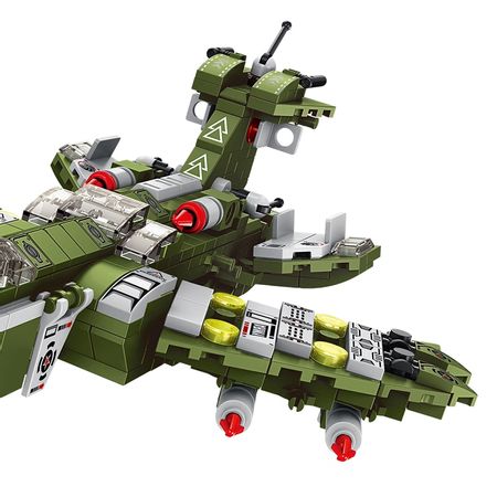 Helicopter Fighter Model legoINGlys military Building Blocks Bricks BOY Children Car Toys Educational Blocks Box 576+pcs 12 IN 1