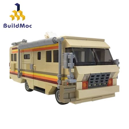 Breaking Bad RV-The Krystal Ship Movie RV Train Truck Model Building Block MOC-17836 Toy Children's Gift Buildmoc
