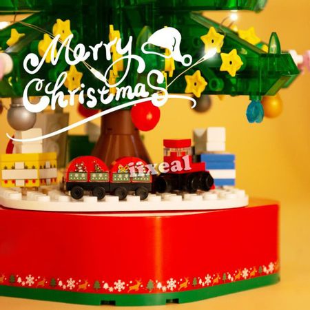 SEMBO Christmas Tree Creator Building Blocks Friends Fit Lego City Street View Bricks Christmas Bulidmoc Technic Parts Toy Gift