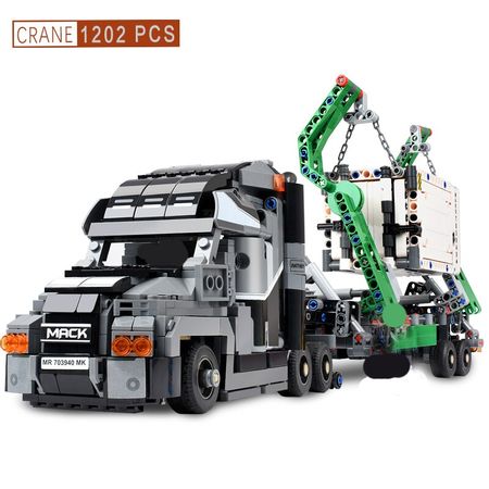 City Construct Container Truck Vehicles Car Building Blocks Technic Car Bricks Educational Toys for Children Gifts