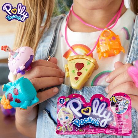 Original Polly Pocket Mini Polly Girl Toys Pocket Accessories Doll Toys for Children Surprise Blind Box Toys for Girls Juguetes