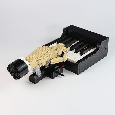 Creative Toys The Playble Grand Piano Hand Play Set Assembly Model Building Blocks Bricks Kids Christmas Gifts