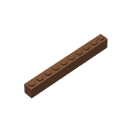 BuildMOC Compatible Assembles Particles 6111 Brick 1 x 10 For Building Blocks Parts DIY LOGO Educational gift Toys