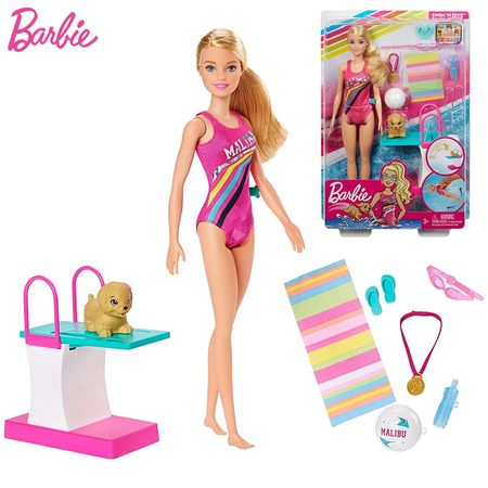 Diving Champion Sports Doll Athletes Yoga Barbie Doll Juguetes Toys for Girls Brinquedos Menina Bjd Baby Toys Birthday Boneca