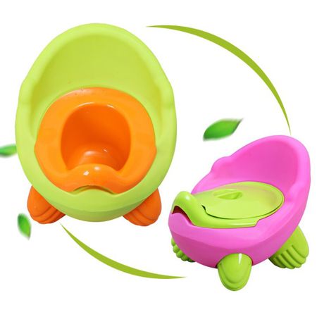 Baby Toilet Seat Pot Bowl Cute Children's Pot Portable Potty Kids Plastic Training Pan Boy Girls Comfortable Backrest Toilet Pot
