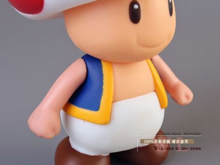 Super  Bros Mushroom Toad PVC Action Figure Model Toy