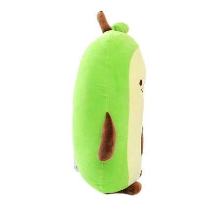 Adorable Avocado Plush Toy 9‘’ 17‘’ PP Cotton Stuffed Fruit Plush Pillow 3D Avocado Plush Dolls Xmas Gift for Kids, Green