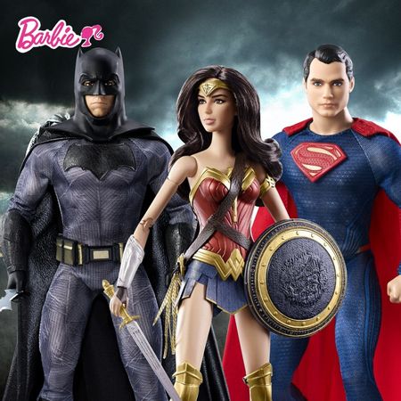 Original Barbie Superman Series Batman War 's Batman DGY04 Superman DGY05 Wonderful Woman DGY06 Best Choose For Gift