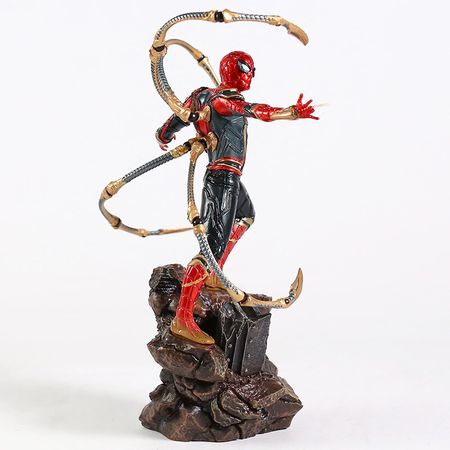 Iron Spider Battle Version Action Figure Spiderman Figure Iron Spider Claw Move Joint PVC Painted Figure Toy Brinquedos
