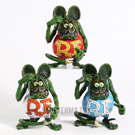 Rat Fink joint movable Anime PVC Action Figure Collectible Model Toys