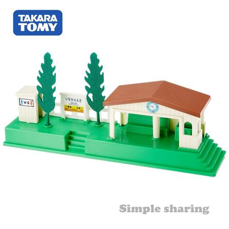 Takara Tomy Tomica PA Plarail Accessory J-23 Country Station Diorama Set Toy （Box Wear）