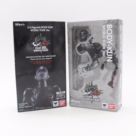World Tour 1pcs BODY KUN + 1pcs BODY CHAN + 1pcs Base BJD Black Transparent Color Ver. PVC Action Figure Collectible Model Toy