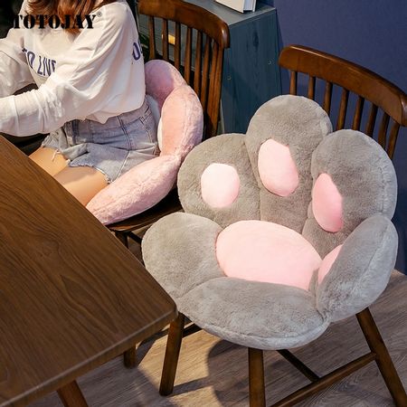 1pc 2 Sizes INS NEW Paw Pillow Animal Seat Cushion Stuffed Plush Sofa Indoor Floor Home Chair Decor Winter Children Girls Gift