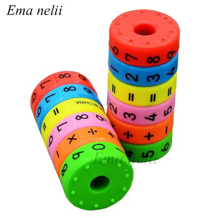 Novelty Magic Axis Magnetic Puzzle Math Toys Plastic Digital Arithmetic Intelligence Learning Educational Toy for Children Gift