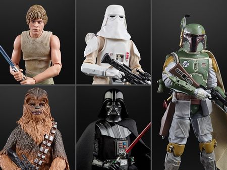 6inch Hasbro Star wars 40th anniversary card Darth Vader Luke Skywalker Boba Fett Imperial Stormtrooper model toys for children
