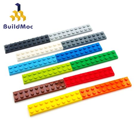 20PCS DIY Building Blocks Thin Figures Bricks 2x10 Dots Educational Creative Size Compatible With lego Plastic Toys for Children