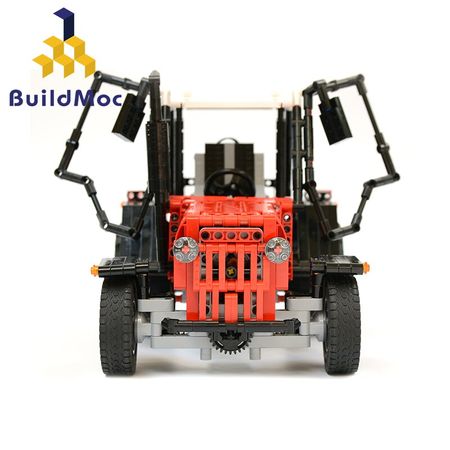 Buildmoc DIY Educational Kids City Creative Bricks Jungle Forest Tractor Figure Building Block Bricks Toys for Children