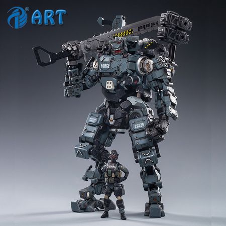 Strengthen JOYTOY Steel bone armour Grey  Mechanical Collection Action Figure Model Finished Product