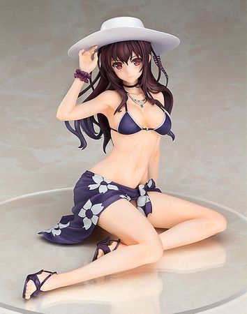 JAPAN Anime Saenai Heroine No Sodatekata Megumi Katou Sitting Swimsuit bikini Sexy Girls Action Figure PVC Toys