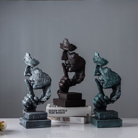 Nordic Character Statue Tree Desk Accessories Meditation Statue Home Decoration Accessories Home Living Room Decoration