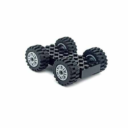 2set Building Blocks City Classic Car Wheel car Shaft Plate Technic Accessories Racing Car MOC parts Compatible with lego Bricks