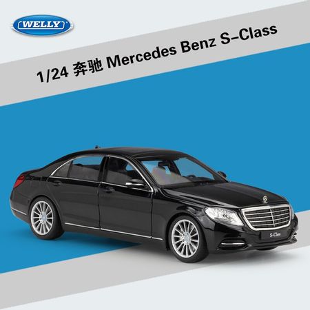WELLY 1/24 Car Mercedes Benz S-Class Metal Diecast Model Collection Car