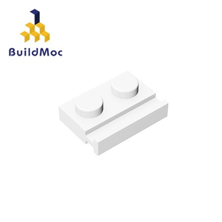 BuildMOC Compatible Assembles Particles 32028 1x2For Building Blocks Parts DIY LOGO Educational Tech Parts Toys