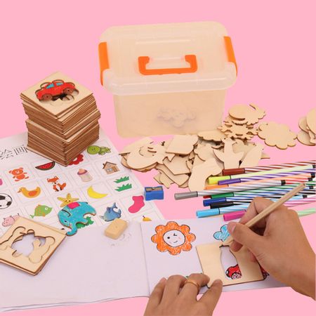 100 Pcs/Lot Baby Toys Drawing Coloring Board Set Toys For Children Doodles Painting  Educational Toy Boy Girl Learn Drawing Tool