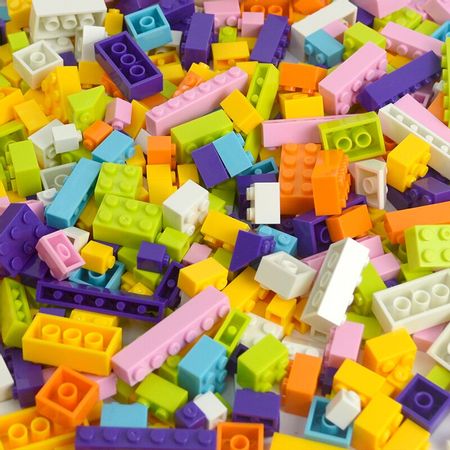 DIY Creative Bulk Building Blocks 500-1500pcs Classic Bricks multiple color City Model Parts Educational Compatible All Brands