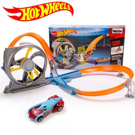 Hotwheels Roundabout track Toy Kids Cars Toys Plastic Metal Mini Hotwheels Cars Machines For Kids Educational Car Toy