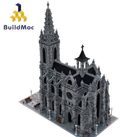 World Famous Architecture  Medieval retro Cathedral Assembling Building BlocksKit DIY Bricks Education Christmas Gifts