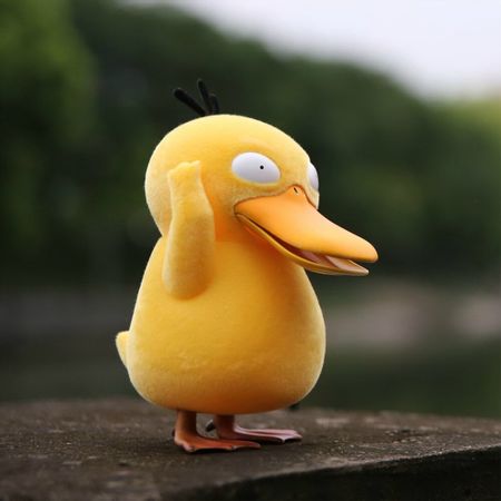 Psyduck 20cm PVC Pile Coating Action Figure Movable Collection Toys Cute Anime Gamefreak Pocket Doll Model