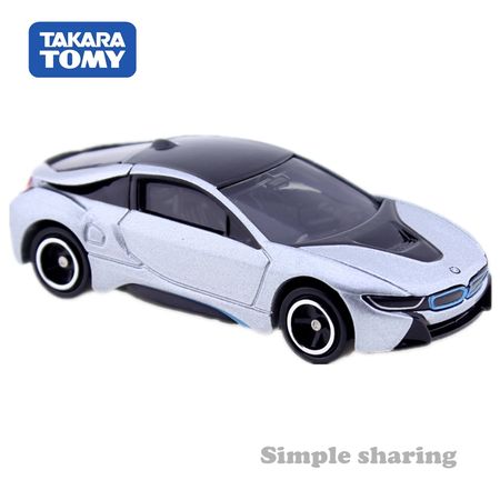 Takara Tomy Tomica No.17 BMW I8 CAR Model Kit 1:61 Scale Electric Vehicle Mould E-POWER Diecast Baby Toys Funny Magic Bauble