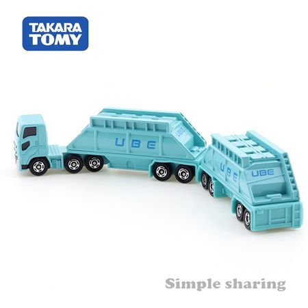 Takara Tomy Tomica Long Type Tomica No.129 Ube Industries Doubles Trailer Koshan Double Strainer Diecast Car Vehicle Model