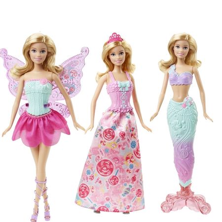 Original Barbie Doll Toy Barbie Fairytale Mermaid Dress Up Birthday Toys Gift Set DHC39 Present Girl Toys Gift Boneca For Girl