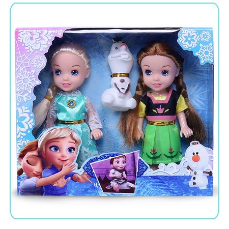 2020Disney Toys 18cm Frozen Princess Anna Elsa Kristoff Sven Olaf PVC Action Figures Model Dolls Kids Collection Christmas Gifts