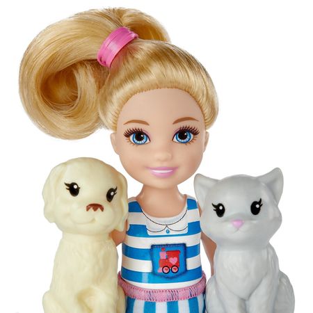 Original Barbie Chelsea Doll Choo-Choo Train Playset Car Toy Doll Accessories Girls Dolls House Toys for Children Lovely Bonecas