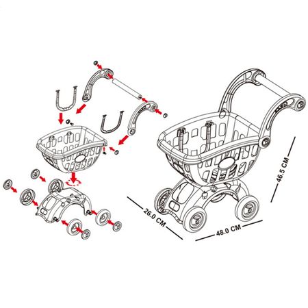 Child Shopping Cart Toy Girl Fruit Simulation Shopping Role-playing Toy VegetableSimulation Trolley Children's Toy Gift